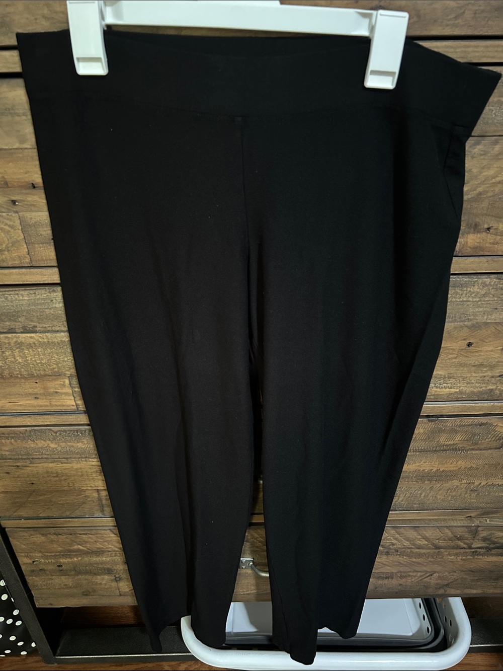Eileen Fisher Black Petite Pull-On Pants. Classic. Quiet Luxury. Minimalist.